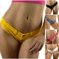 thumbnail image 1 of Jinhomg Womens Nightclub Denim Shorts Cheeky High Cut Thong Hot Jeans Shorts Mini Denim Shorts Night Party Club Dance Wear Pink M, 1 of 7