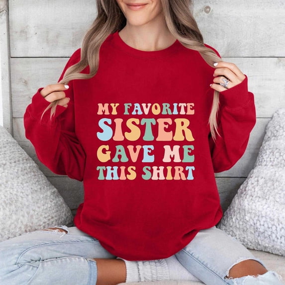 Jinhomg Womens Oversized Boyfriend Sweatshirt 2025 Trendy Letter Print Y2K Tops Casual Comfy Long Sleeve Drop Shoulder Pullover Daily Wear Orange M