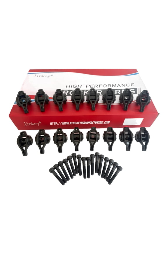 ® High Performance 16Pcs Alloy Rocker Arms — Pre-Assembled w/ Upgraded Trunnion Kit — GM LS series 4.8–6.2L (LS1/LS2/LS6/LQ/LY/LM)