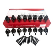 Jinkey  High Performance 16Pcs Alloy Rocker Arms   Pre-Assembled w/ Upgraded Trunnion Kit   GM LS series 4.8 6.2L LS1/LS2/LS6/LQ/LY/LM