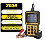 Jinkey  WXOBD009 Professional OBD2 Car Fault Scanner, Diagnostic Tool   2.8" IPS Color Display, GPU Turbo, Fast Diagnostics, Exclusive Battery Test, Bluetooth 5.1, 14 Languages.