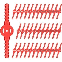 Jinswick 30 PCS Weed Eater Wacker Blades Plastic Replacement，String Trimmer Head Blades Replace, , Universal Weed Warrior Trimmer Head, Cutter Accessories for Cordless Grass Trimmer Lawn Mowers（Red）