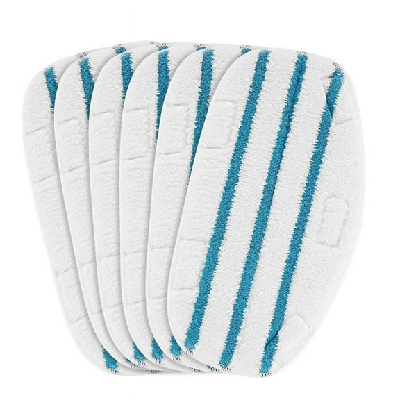 Jinswick 6 Pack Steam Mop Pads Compatible with PurSteam ThermaPro 10-in-1 Steam Mop Cleaner Microfiber steam Mop Replacement Pads Washable Reusable Steam Mop Pads for Steamer Floor Cleaning ﻿
