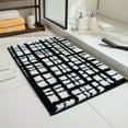 thumbnail image 1 of Jinswick  Checkered Bath Mat Washable Non-Slip Funny Bathroom Rug Cute Bathroom Mat Ultra Soft Microfiber Absorbent Floor Carpet for Shower Tub Bedroom, 1 of 7