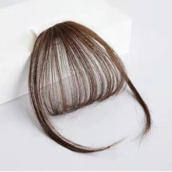 Jinswick Clip in Bangs Real Human Hair,Fake Bangs Hair Clip on Bangs for Women,Curved Wispy Bangs with Temples Hairpieces,Bangs Clip in Hair Extensions Air Fringe for Girls Daily Wear