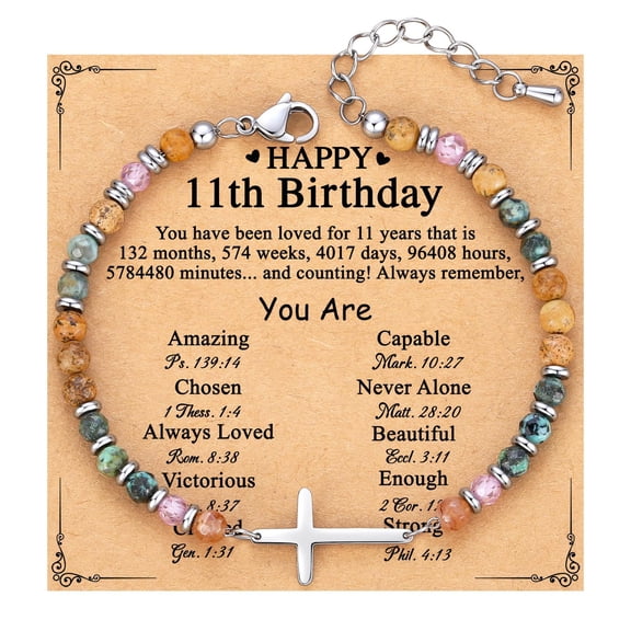 Jinswick Dainty Cross Bracelet for Women - Women's Christmas Stocking Stuffers, Christian Gifts for Women, 13th to 60th Birthday Gifts for Her | Valentine's Day, Easter Gift