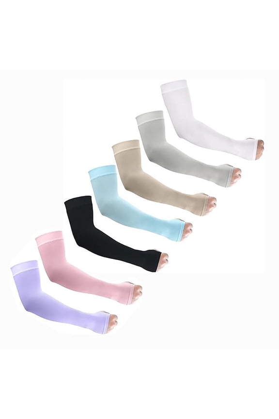 Sun Protective Arm Sleeves with Thumb Holes, Cool Compression Arm Sleeves for Tattoo Coverage, Sun Protection and UV Protection - Designed for SPORTS, FOOTBALL and MEN'S and WOMEN'S use.