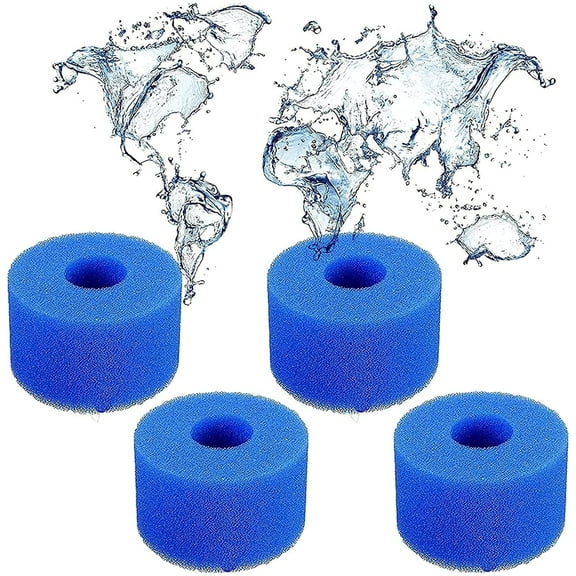Jinswick Type VI Sponge Cartridge, Type VI Spa Filter and Hot Tub Filter for Spa Replacement Filters Filter Pump 4Pack