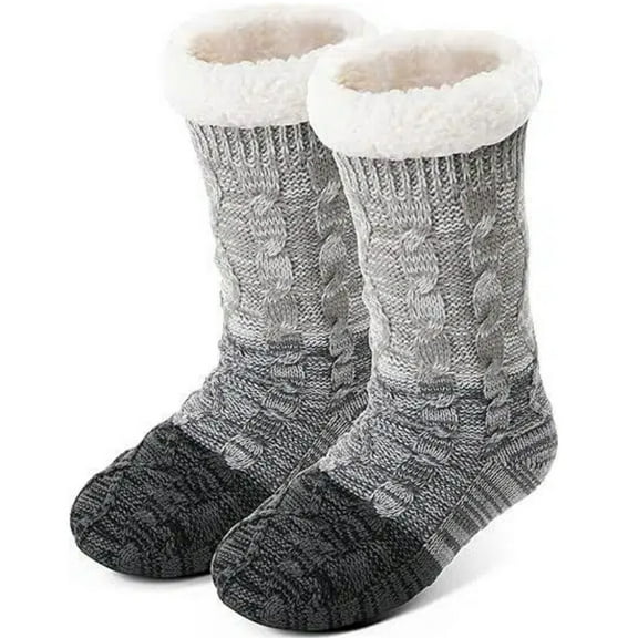 Jinswick Women Slipper Socks Non Slip Fuzzy Fluffy Thick Warm Cabin Cozy Comfy Soft Fleece Home Grips Socks