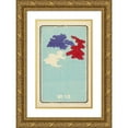 thumbnail image 1 of Jinta Hirayama 13x18 Gold Ornate Wood Frame and Double Matted Museum Art Print Titled - Illustrated Catalogue of Daylight Bomb Shells No. 19 (1883), 1 of 4