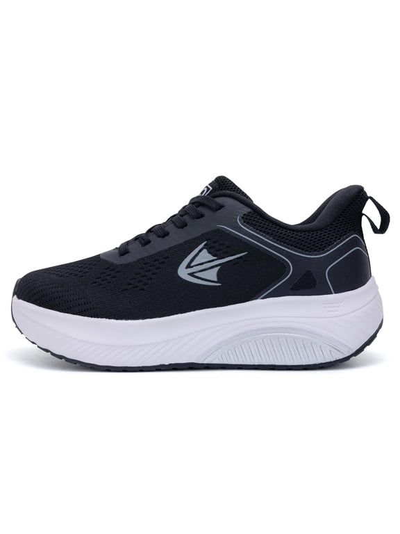 Women's Wide Toe Box Orthopedic Walking Shoes, Arch Support Sneakers for Plantar Fasciitis Relief Size 8 Wide