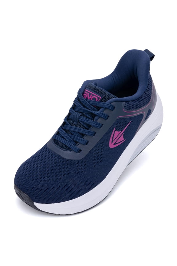 Women's Wide Toe Box Walking Shoes, Arch Support Orthotic Sneakers for Plantar Fasciitis Relief Size 8.5