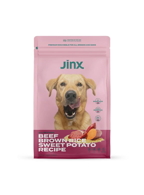 Jinx Beef, Brown Rice & Sweet Potato Dry Dog Food, 4 lb. Bag