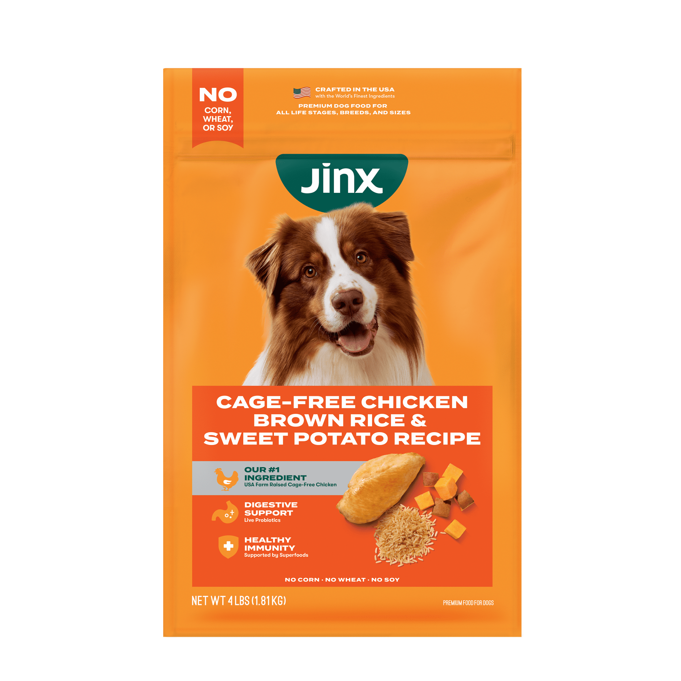 Jinx Salmon & Sweet Potato Carrot Dry Dog Food with High-Quality