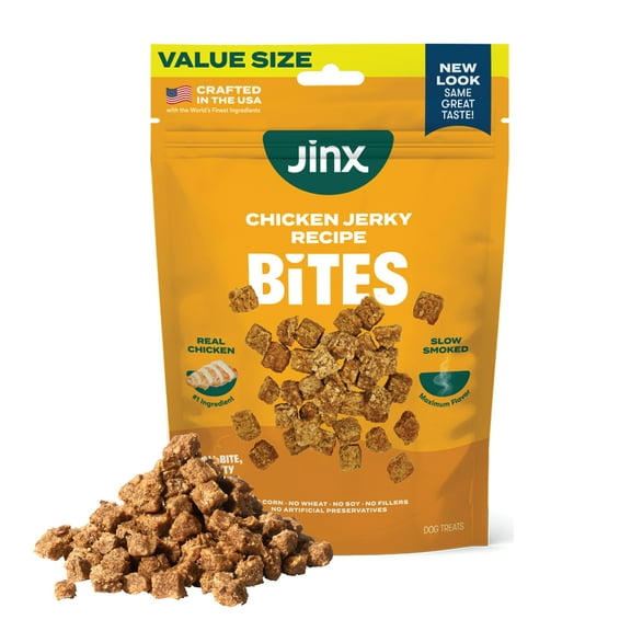 Jinx Chicken Bites, Natural Soft Jerky Dog Treats, 15 oz Bag
