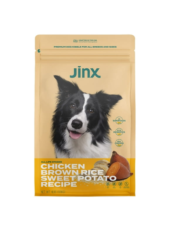 Jinx Chicken, Brown Rice & Sweet Potato Dry Dog Food, 4 lb. Bag