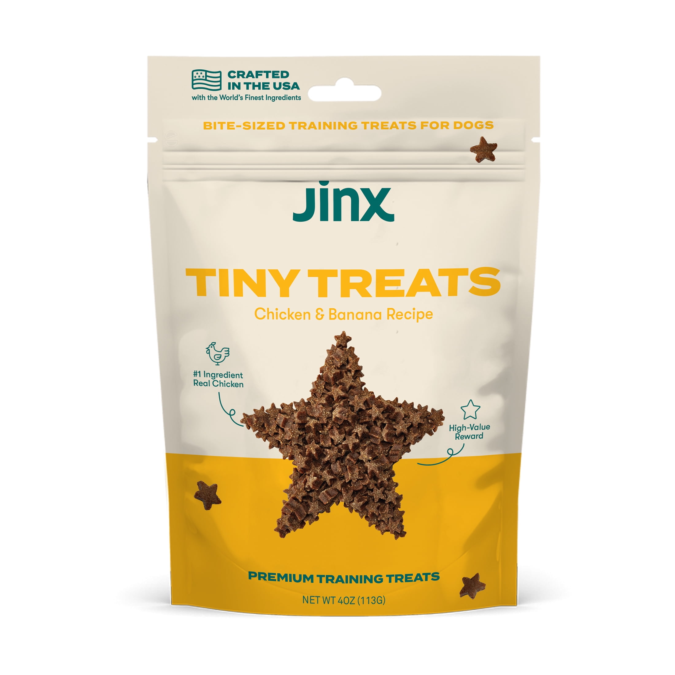 Jinx Chicken Tiny Treats Natural Dog Training Treats, 4 oz Bag 
