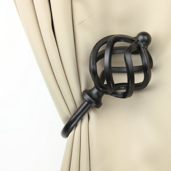 Jinx Decorative Holdback Pair - Black,(4842-032)