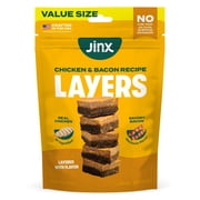 Jinx Chicken & Bacon Recipe Layers Dog Treats, 15 oz Bag