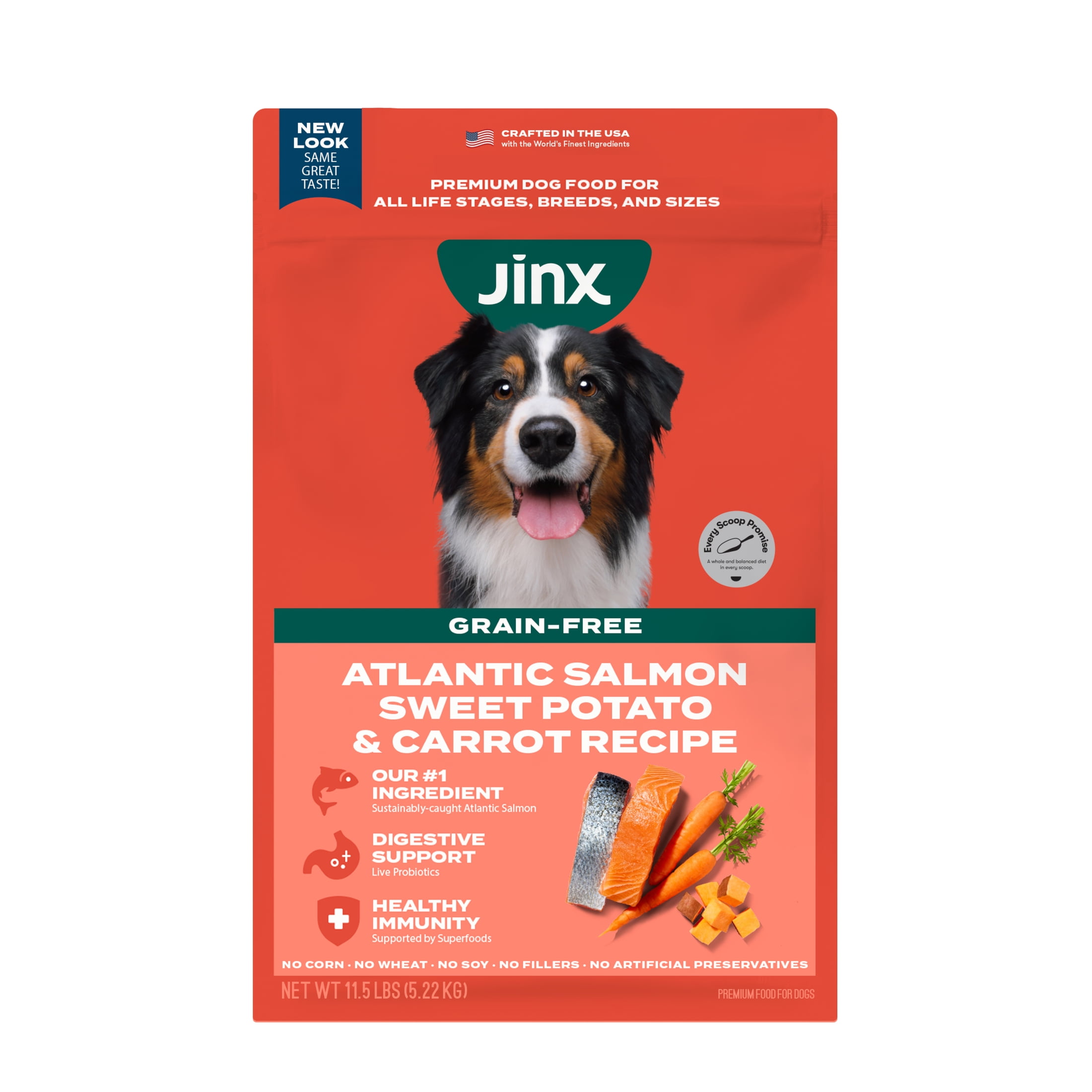 ドッグフード CHAEYOUNG Jinx Salmon & Sweet Potato Carrot Dry Dog Food with High