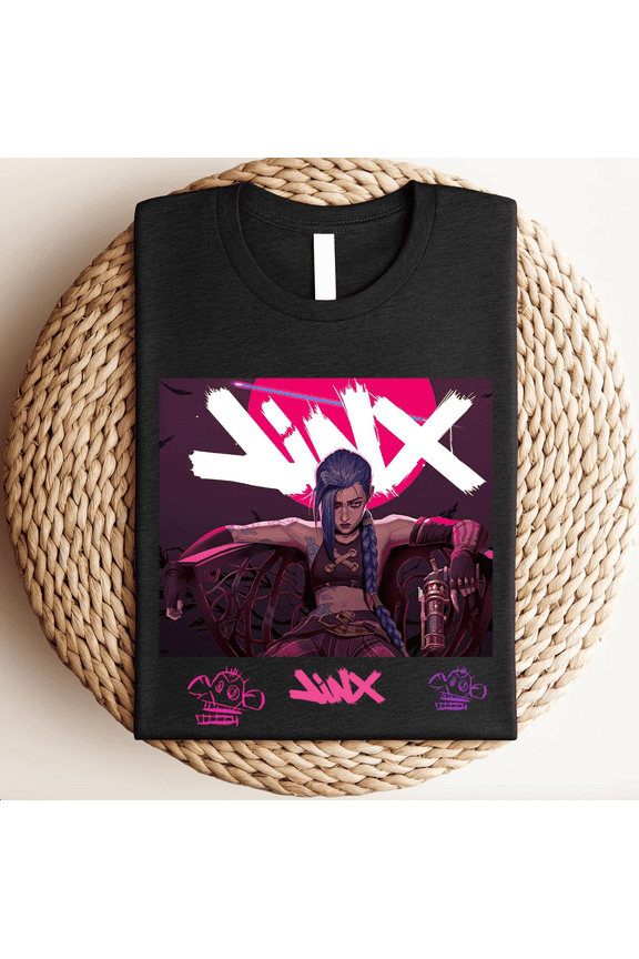 Jinx Shirt, Arcane Shirt, Powder Shirt, Gift For Him, Gift For Her, LOL Shirt, Get Jinxed