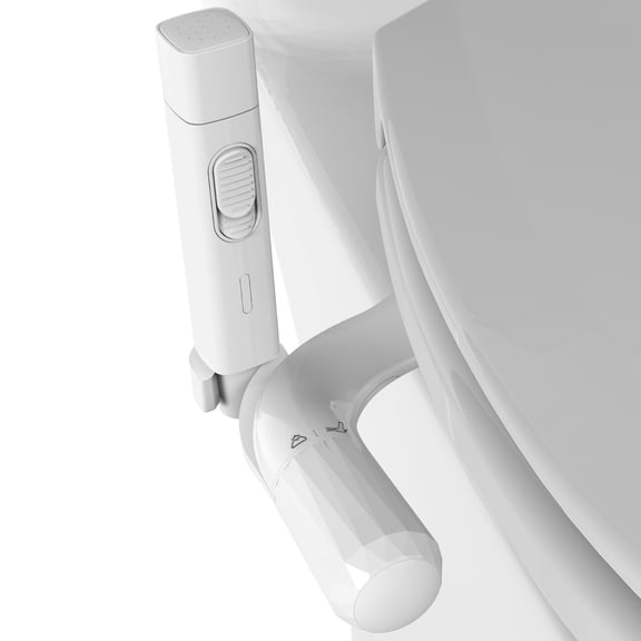 Jinxell 2-in-1 Bidet Attachment with Handheld Bath Bidet Sprayer, Ultra-Slim Adjustable Water Pressure Nozzle, Cold Water Non Electric Hand Sprayer for Toilet Seat