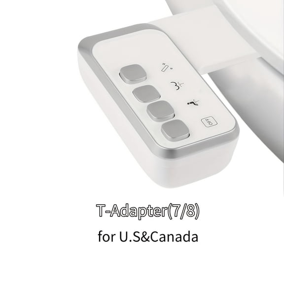 Jinxell Bidet Attachment for Toilet, Ultra-Slim Non-Electric Bidet for Toilet Seat, Fresh Cold Water Sprayer, Retractable Self-Cleaning Nozzle, Adjustable Water Pressure