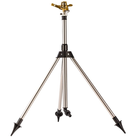 KingFurt 1 Pack Tripod sprinkler irrigation equipment, 360 Degree Impact Sprinkler, for Garden & Lawn