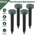 thumbnail image 1 of KingFurt 8 Pack Solar Mole Pest Rodent Repeller Ultrasonic Sonic Mouse Gopher Pest, 1 of 7