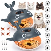 KingFurt Flea Traps for with 4 Sticky Disc & 6 Bulbs & 2 Electric Wires, Flea Killer Indoor Bed Bug Trap Pest Control, Non Toxic & Harmless, Friendly to Pets & Kids2 Pack