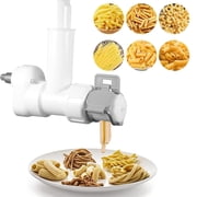 KingFurt Pasta attachment for Kitchenaid with 6 Different Shapes of Pasta Outlet, Durable
