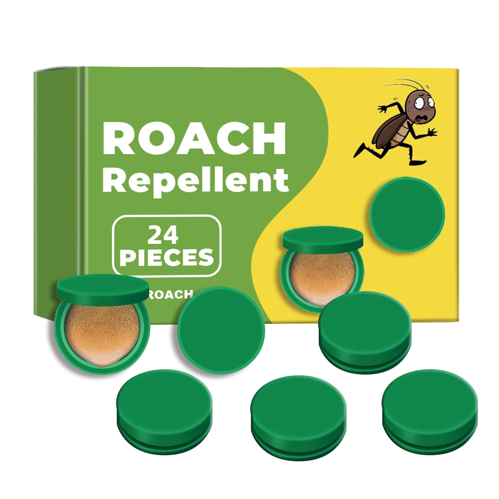 Jinyi Roach Repellent, Cockroach Repellent for Home, Roach Control for Indoor, Cockroach Deterrent, Roach Repeller Indoor--24 Count