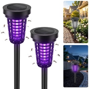 KingFurt Solar Insect Killer, Bug Zapper Torch with LED , Area Bug Zapper,Mosquito Repellent Outdoor for Patio-2pcs