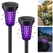 KingFurt Solar Insect Killer, Bug Zapper Torch with LED , Area Bug Zapper,Mosquito Repellent Outdoor for Patio-2pcs