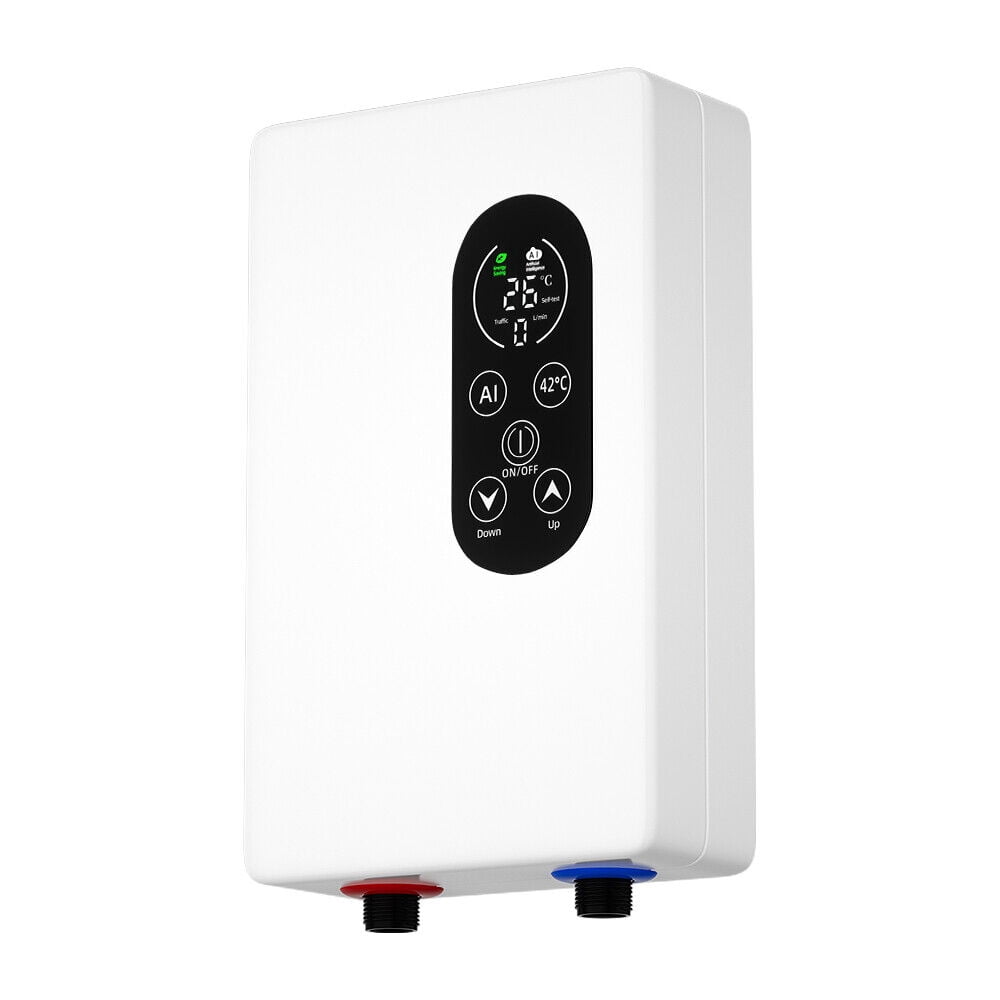 Jinyi Tankless Electric Hot Water Heater,3400w LED Display Instant Hot Shower Heater