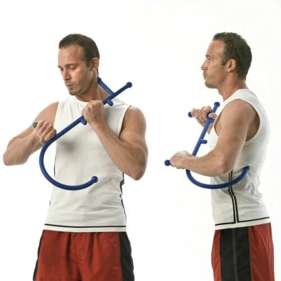 Jinyi Therapeutic Cane Manual Massager Muscle Trigger Point Tool Blue