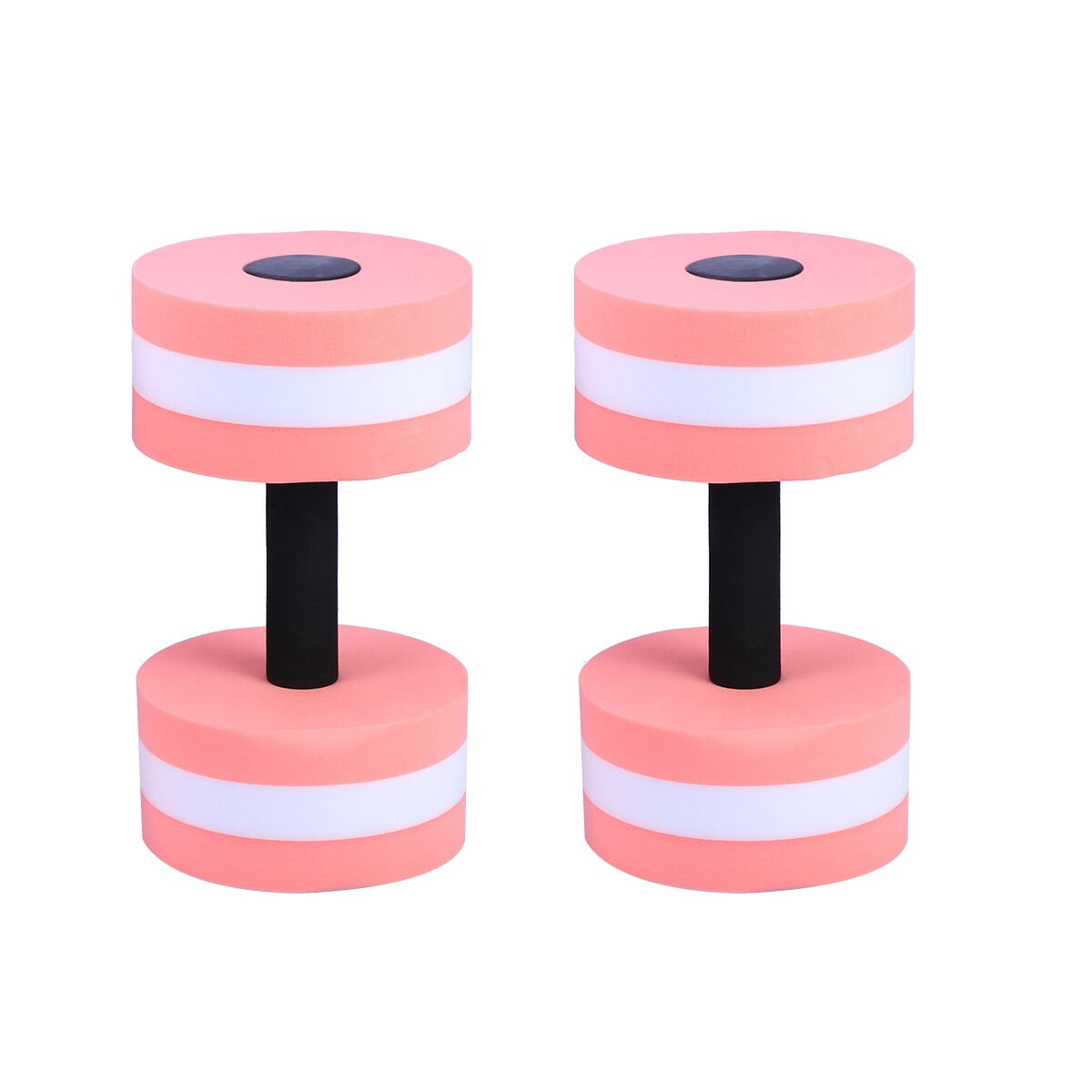 Jinyuann 2PCS Aquatic Exercise Dumbells EVA Water Barbells Hand Bar For