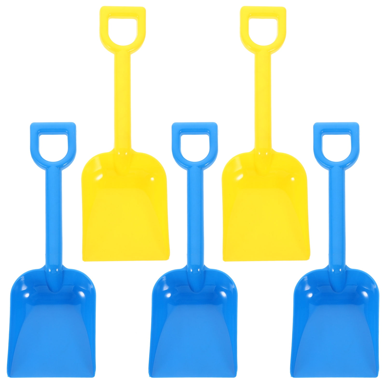 Jinyuann 5Pcs Children Sand Digging Shovels Colored Beach Shovels