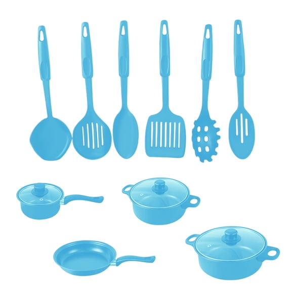 Jioakfa 13 Pcs Pots And Pans Set, Nonstick Cookware Sets, Titanium Induction Cookware Non Stick Cooking Set With Frying Pans, Saucepans, Saute Pan, Extra Large Casserole With Frying Pans Set Blue
