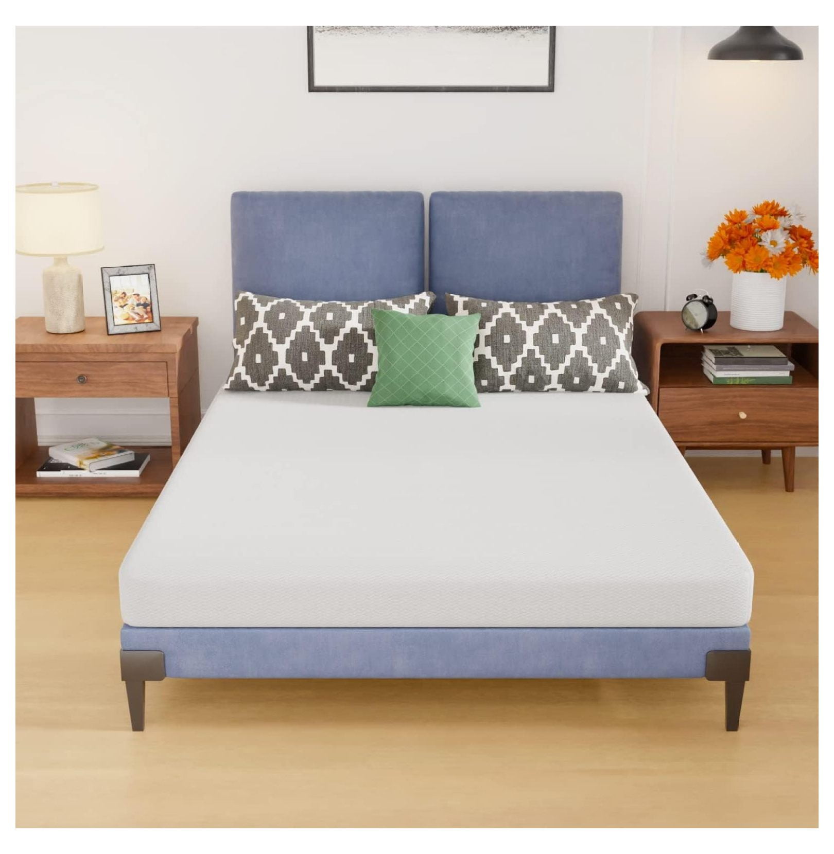 Jiowenm 5 Inch Gel Memory Foam Mattress Medium Firm Mattresses Certified BedinaBox Pressure