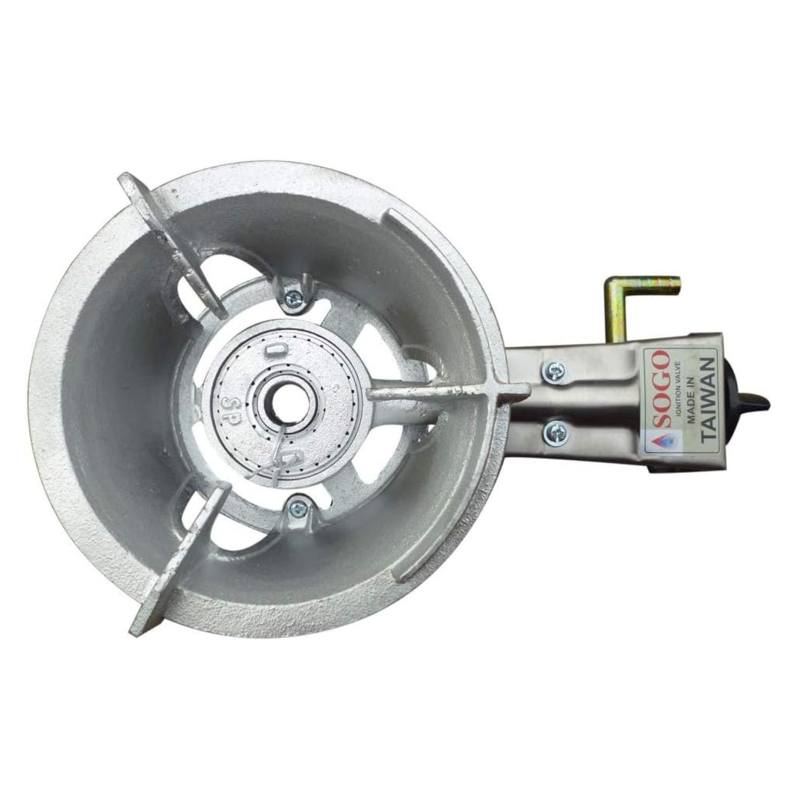 Jiowenm Compact 9 High Pressure Propane Cast Iron Wok Stove Burner with Igniter, Portable, Powerful