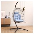 Jiowenm Hanging Egg Chair with Stand, Egg Swing Hammock Chair with