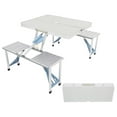 Jiowenm Portable Picnic Table with Seats, Folding OnePiece Dining