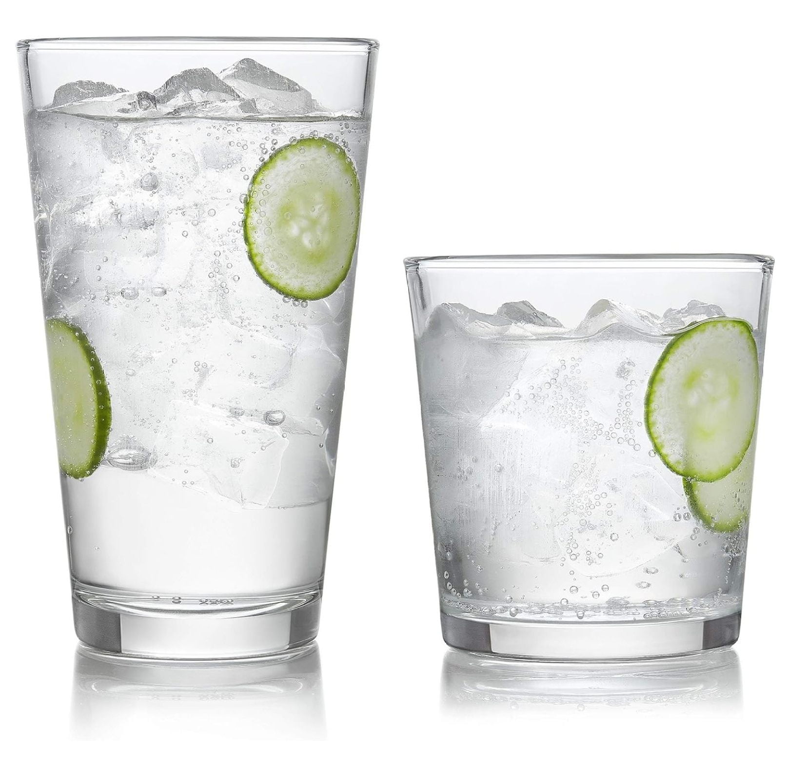 Preston Clear Glass 16-Piece Tumbler and Rocks Set