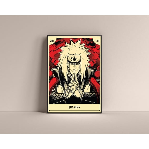 Jiraiya Anime Poster: Vintage Naruto Uzumaki Wall Art Anime Gifts 16x24 UNFRAMED