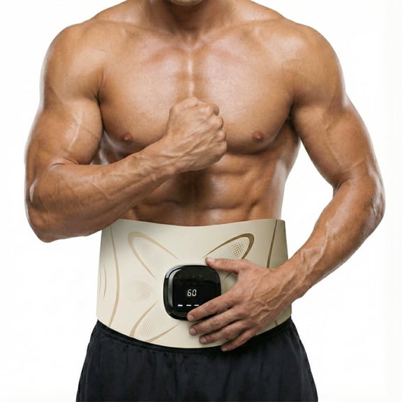Jitesy ABS Muscle Toner with Heating Function  Adjustable Modes & Intensity, Type-C Rechargeable, Perfect Gift for Home Workout & Body Training