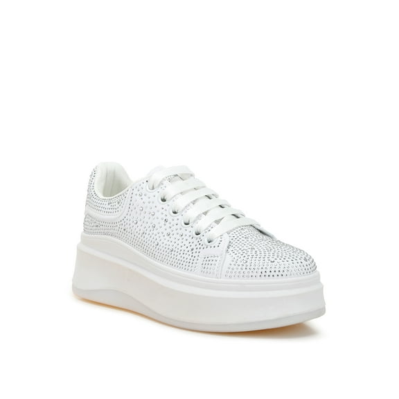 Jitter Bug Rhinestones Embellished Chunky Sneakers