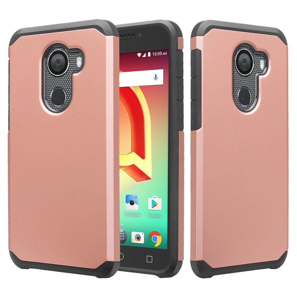 Jitterbug Smart 2 Case, Shock Proof Hybrid Case with [Tempered Glass