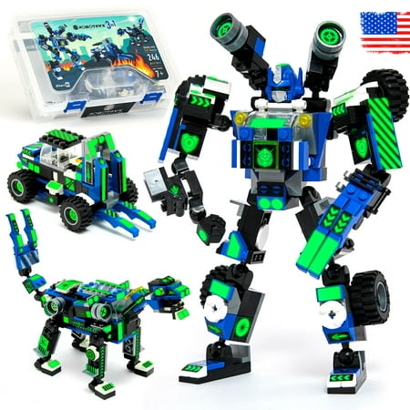 JitteryGit Robot STEM Building Toys for Boys | Christmas Gifts for Kids Ages 7 8 9 10 11 12 13 14