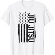 Jiu Jitsu American Flag MMA Mixed Martial Arts Patriotic T-Shirt